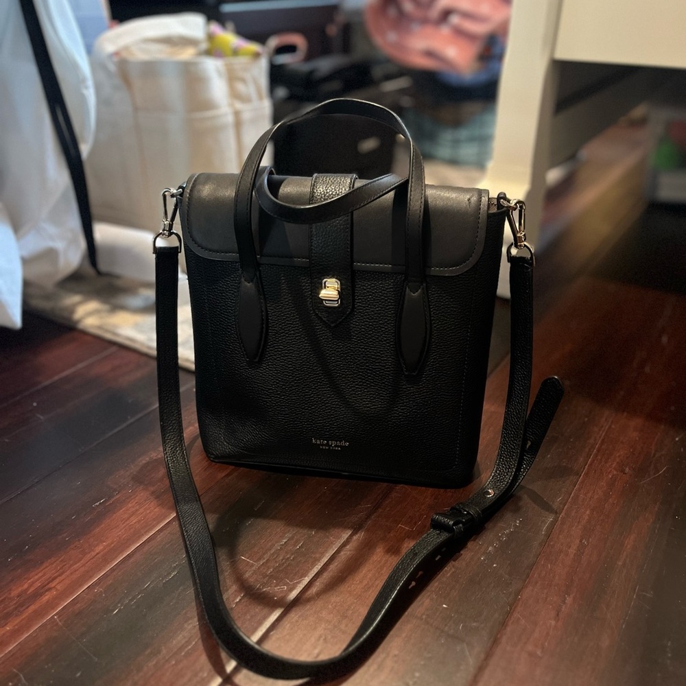 Kate Spade Black Leather Satchel